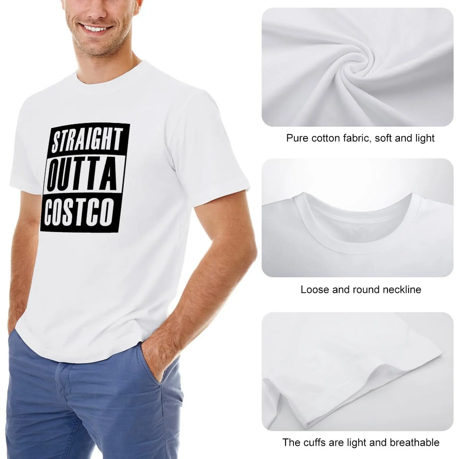 Straight Outta Free Samples (*ORIGINAL DESIGN*) T-Shirt Aesthetic clothing plus size t shirts oversized t shirts Men's t-shirt