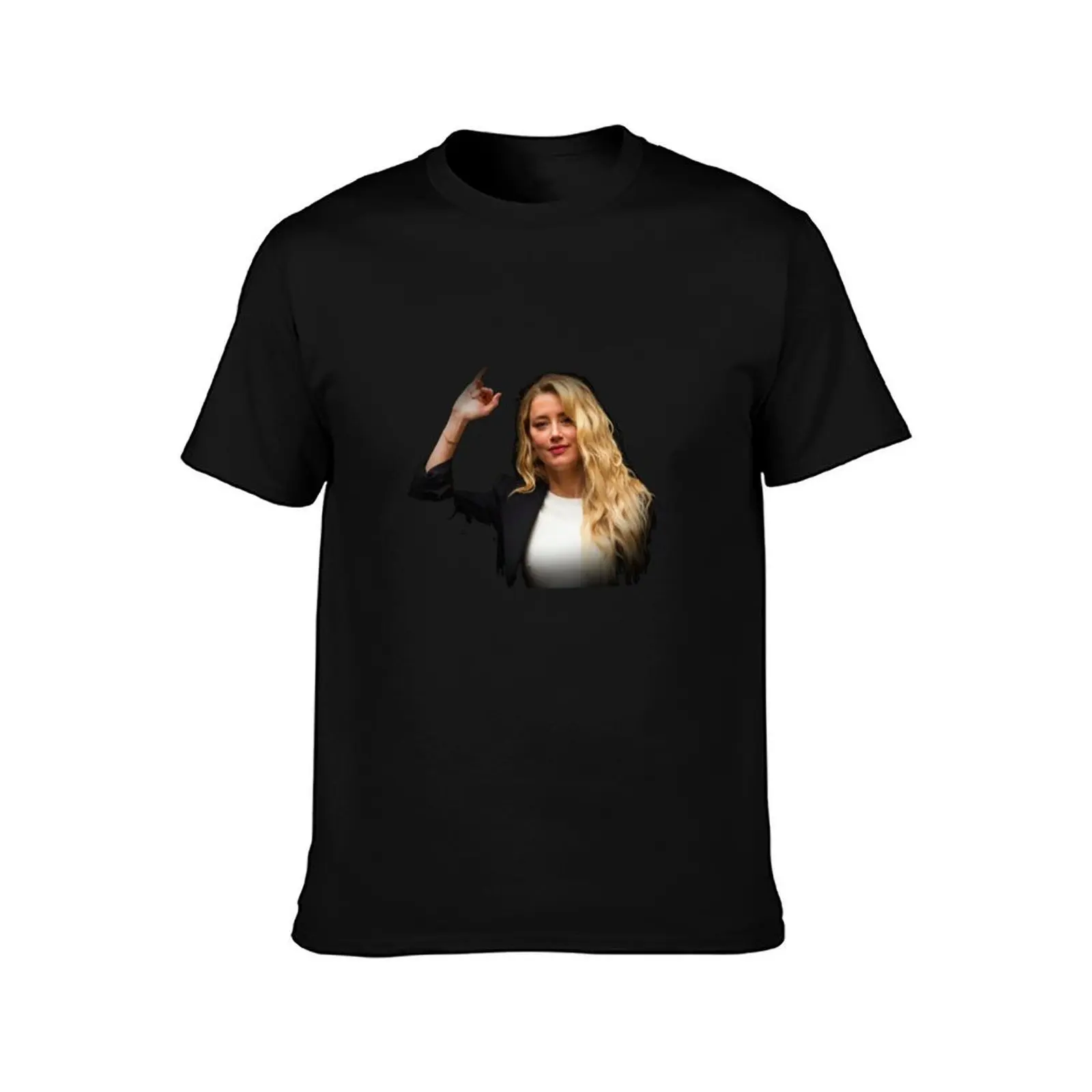 Amber Heard T-Shirt Breathable Basic Cotton T-Shirt