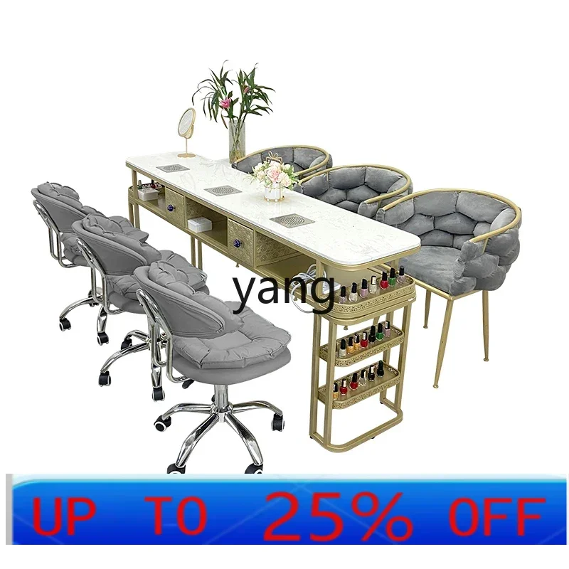 LMMlift swivel chair Internet celebrity vacuum cleaner with socket manicure table and chair set combination