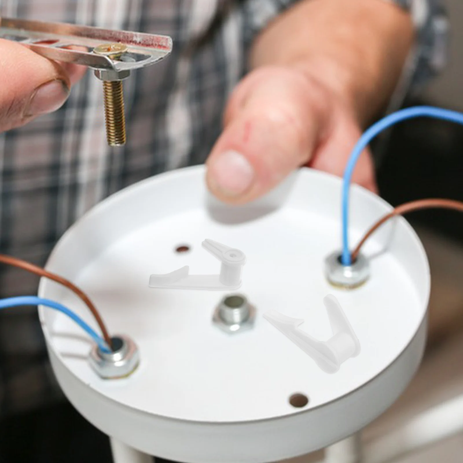 30 szt. Klipsów do lamp sufitowych, pogrubione klipsy mocujące, łatwa instalacja, części do opraw oświetleniowych, klipsy do abażurów lamp sufitowych