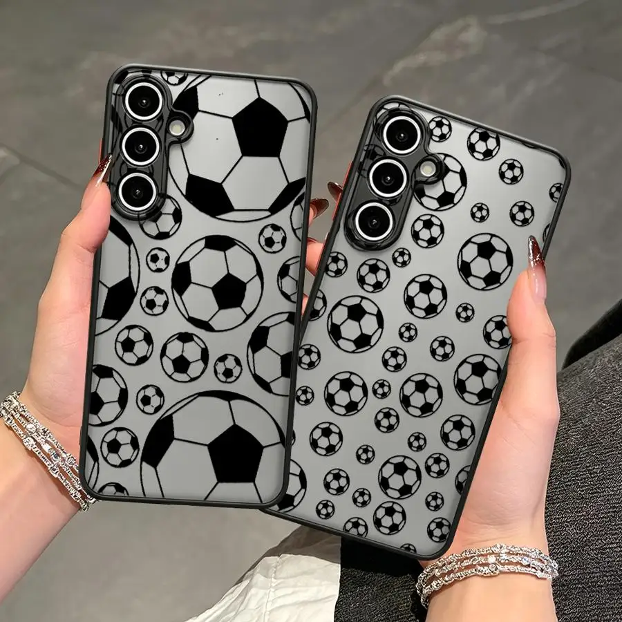 Case for Samsung Galaxy A35 A14 A23 A17 A52 A34 A36 A16 A15 A56 A55 A73 A33 A54 A52S A72 A53 Phone Cover Funny Football