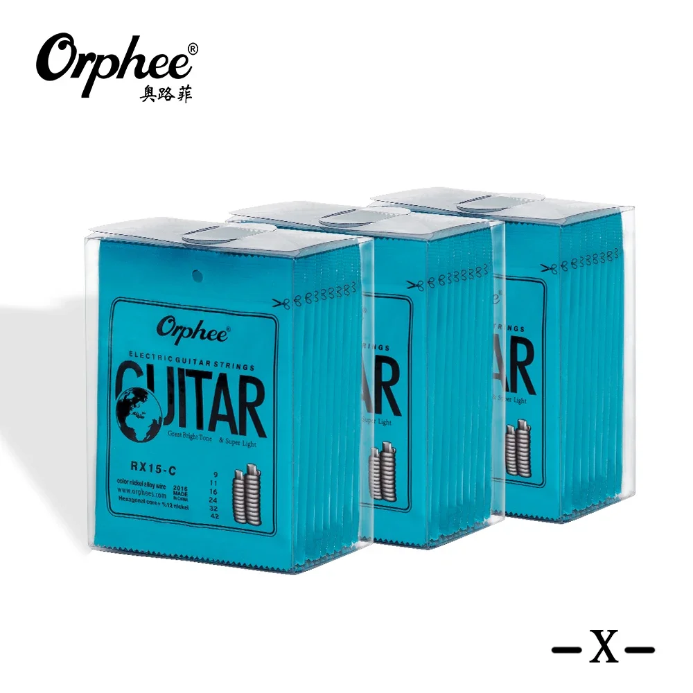Orphee 1/10 مجموعة سلاسل الغيتار الكهربائي RX15C قوس قزح الملونة متعدد الألوان سلاسل الغيتار ل أجزاء الغيتار الكهربائي الملحقات