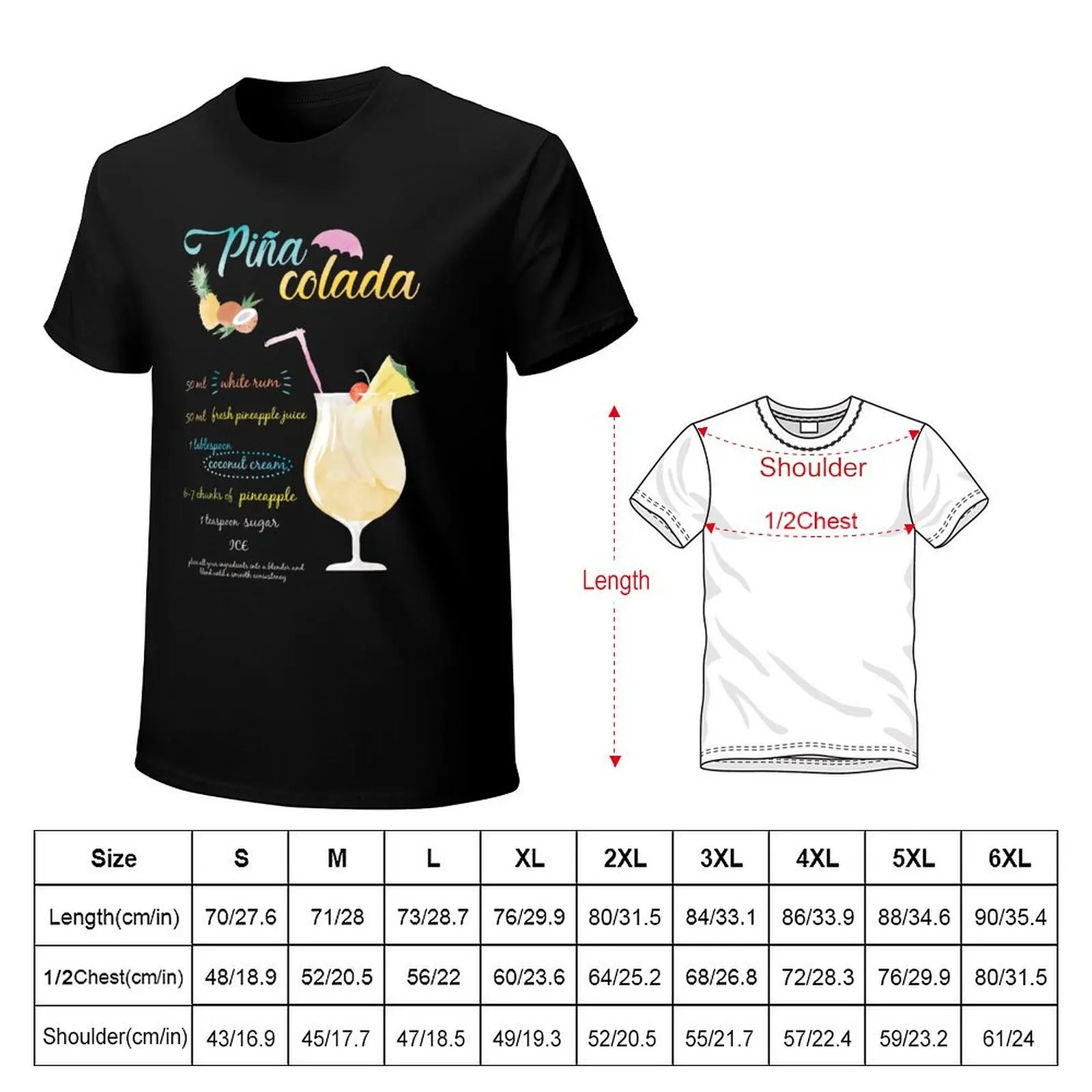 Pina colada watercolour T-Shirt Lightweight Running Sports T-Shirt