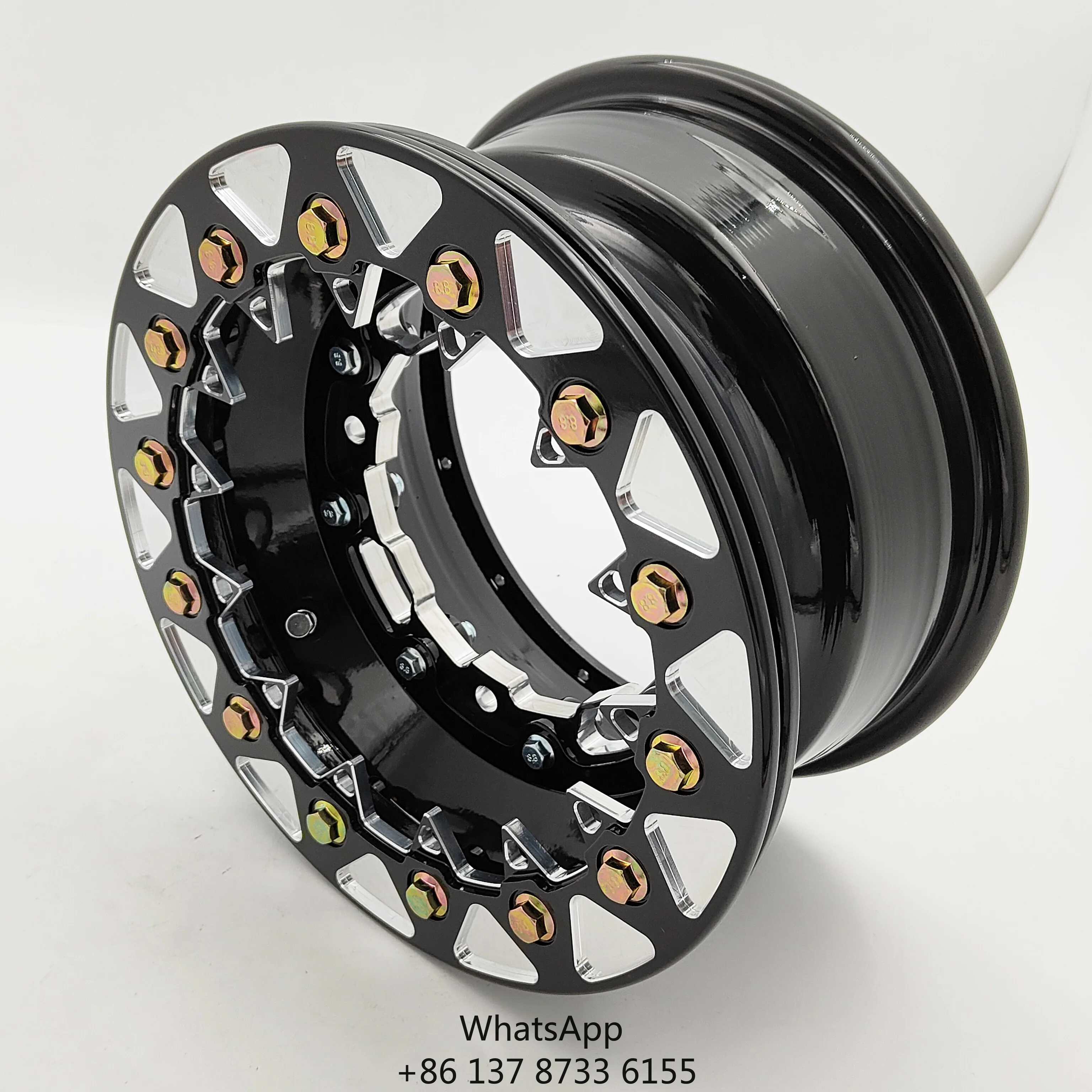 Ruedas ATV de 10 pulgadas 4/156, llantas de 3+2 piezas con offset, ruedas beadlock compatibles con Yamaha Raptor 700 YFZ 450, para Suzuki LTR 450 LTZ400