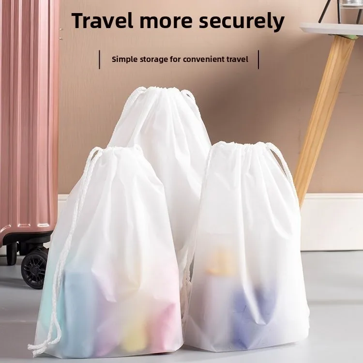 Bolsa de almacenamiento oe multifuncional de viaje, bolsa de plástico con separación húmeda y seca Dstring, impermeable para ropa y oes