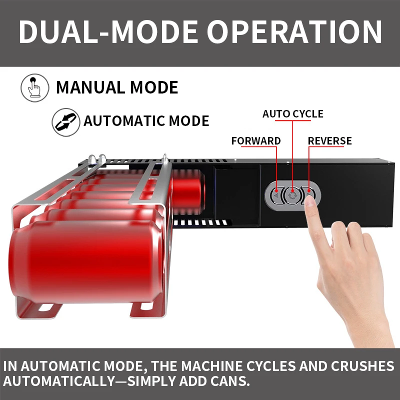 Electric Aluminum Can Flattening Machine Electric Automatic Can Crusher Squeeze Can Flattener Home Use - view 4