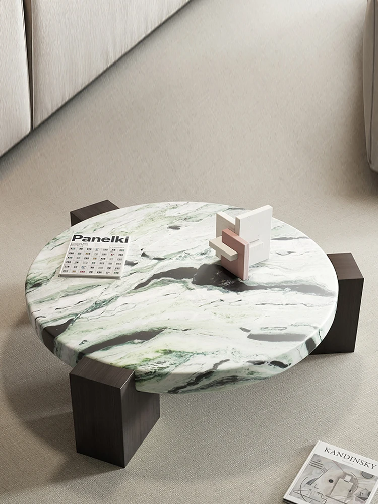 Natural travertine coffee table