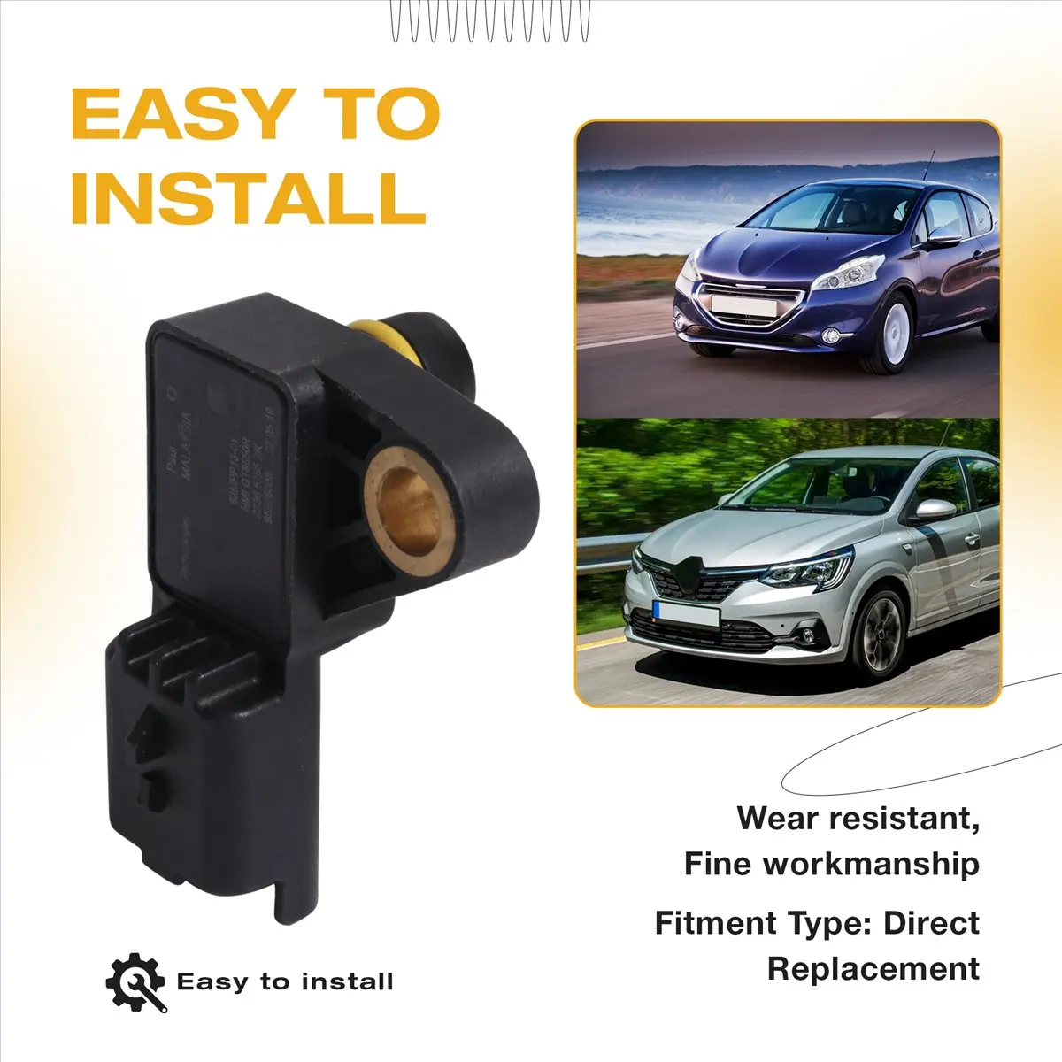 

Датчик перепада давления выхлопных газов автомобиля DPF для Peugeot, новые поступления