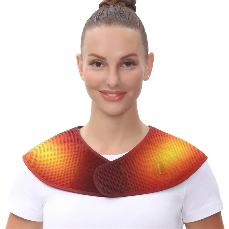 

Electric Heating Shoulders Shawl 3 Gear Thermal Compress USB Heated Shawl Wrap for Back and Shoulder Pain Relief Neck Messager