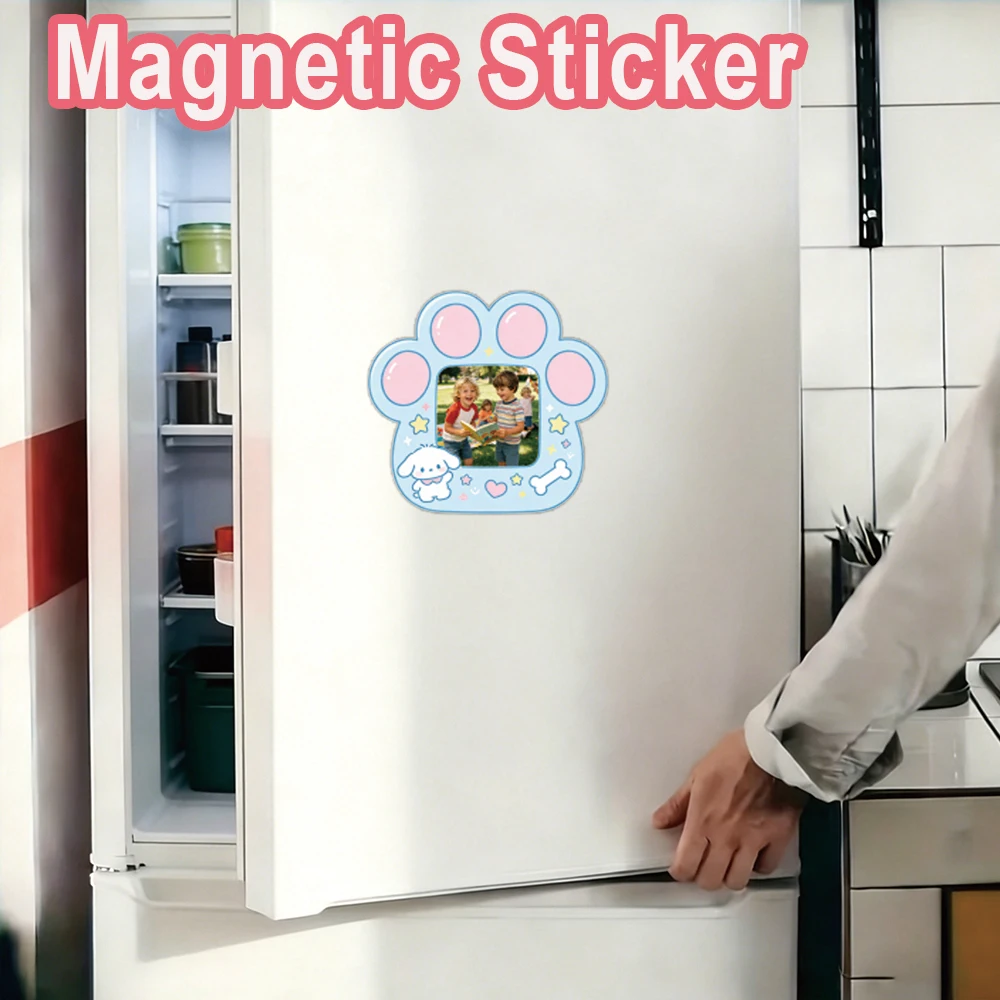 1pc Creative Dog paw Custom Poster Magnetic Refrigerator Sticker For Refrigerator Door Custom Picture
