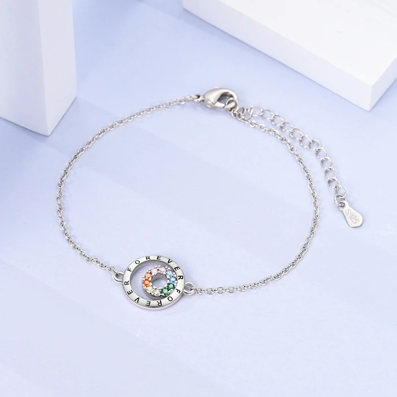 Bracelet Original 925 Sterling Silver Charms Bracelet 17-20CM Heart Bracelet for Women Bracelet Charms Birthday Jewelry Gifts