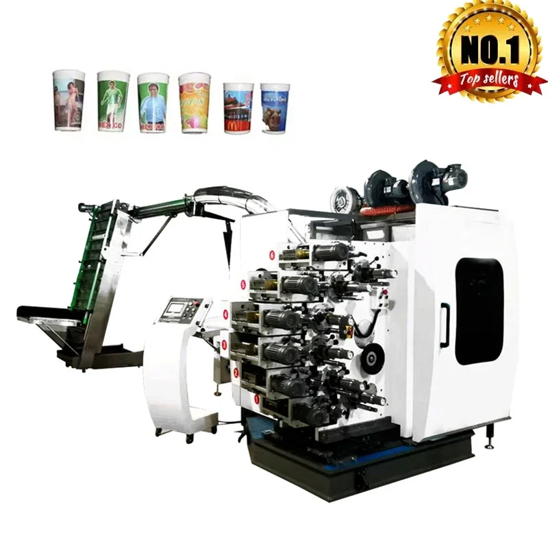 Full Automatic Silk Screen Printing Equipment Plastic Cup And Bottle Printing Machine 300-400 Pcs/min