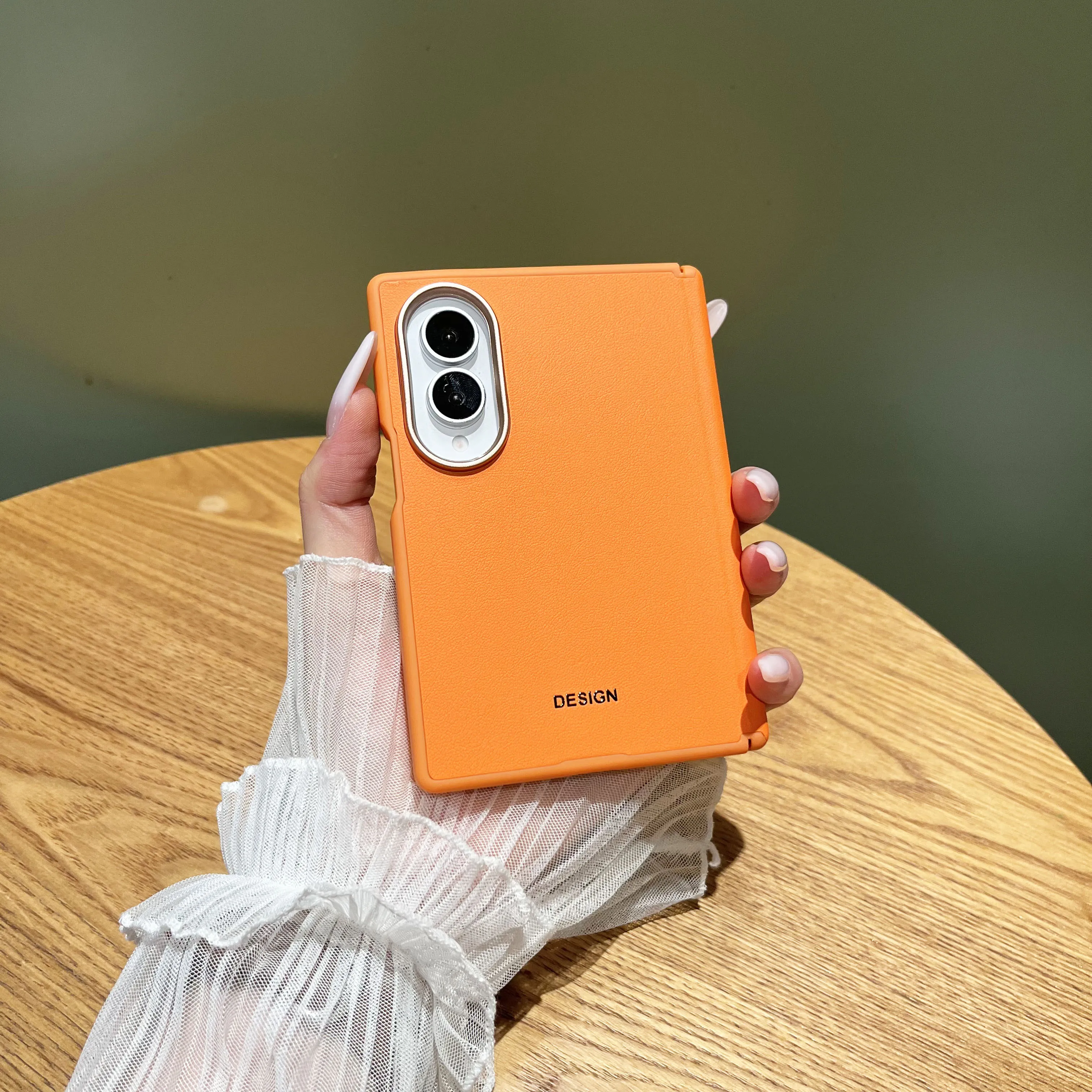 Luxury Magnetic Skin Sensing Leather Case for Samsung Galaxy Z Fold8 Fold 8 Hinge Protection Shockproof For Magsafe Slim Cover
