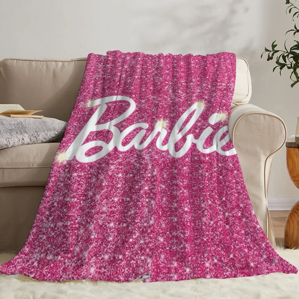 Barbie Warm Winter Blankets for Sofa Cover Blanket Thin Wadding Blanket Bed Fluffy Soft Blankets King Size Luxury Bedding Throw