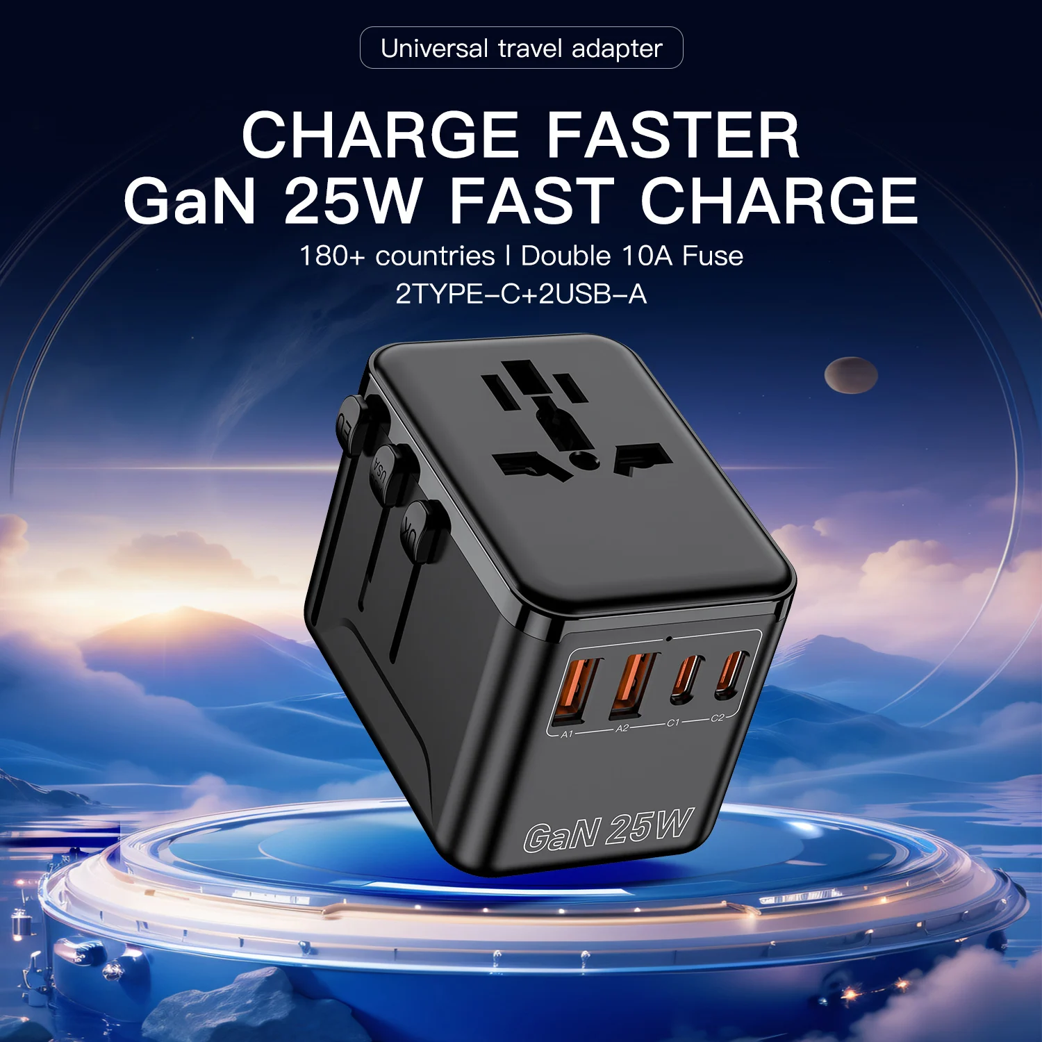 25W Gan 4-Port Fast…