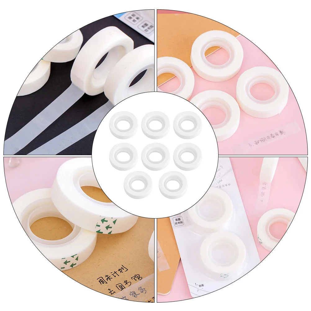 

8 Pcs Transparent Tape DIY Art Masking Adhesive Drawing Stationery School Nano Repair Student Clear Student Tape