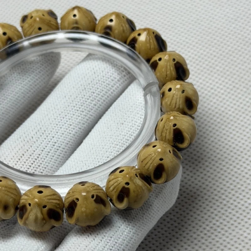 Counting : Exquisitely Crafted Purple Gold Rat Carving Money Bracelet, Unisex, Suitable for Gifting