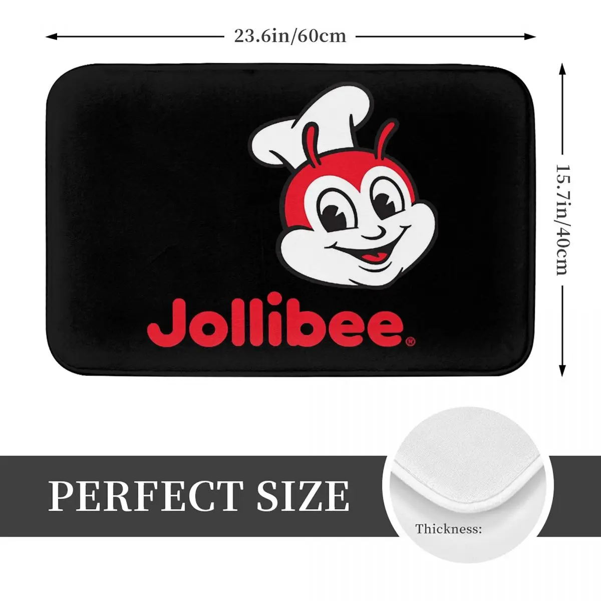 Jollibee Doormat Kitchen Entrance Home Floor Mat Anti-slip Carpet Rug for Living room Footpad Mats