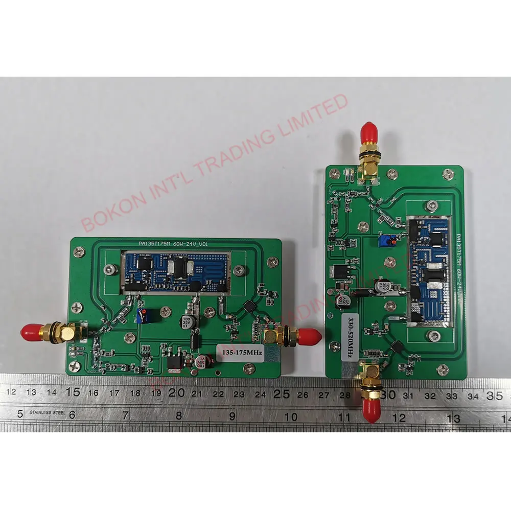 SMA Connector Communication Radio para Rádio Móvel, Amplificação de Potência, 60W, 135MHz a 175MHz, 24V, 135-175MHz