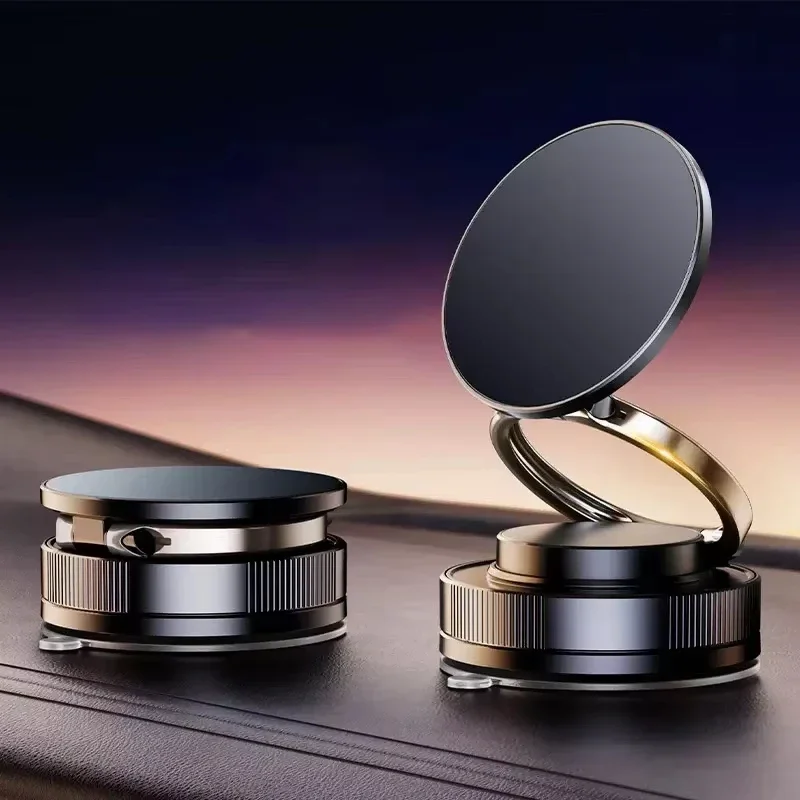 

360-градусный вакуумный магнитный автомобильный держатель для телефона, универсальный кронштейн для телефона на присоске, GPS-подставка в автомобиле для iPhone 16 15 14 Pro Samsung