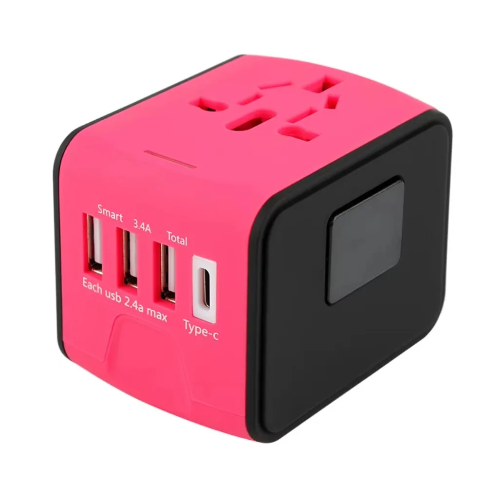 Travel Bag Electronic Gift Bag Adapter Plug Type C Travel Adapter Universal AC Socket Hot 3 Port USB Adapter all in One