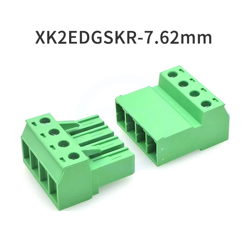 

(1 Set) KF 2EDGSK + 2EDGSKR 7.62mm 32A High Current Solderless Docking Plug Unplug Airborne 2P~12P Plug Socket JM 15EDGSK 7.62