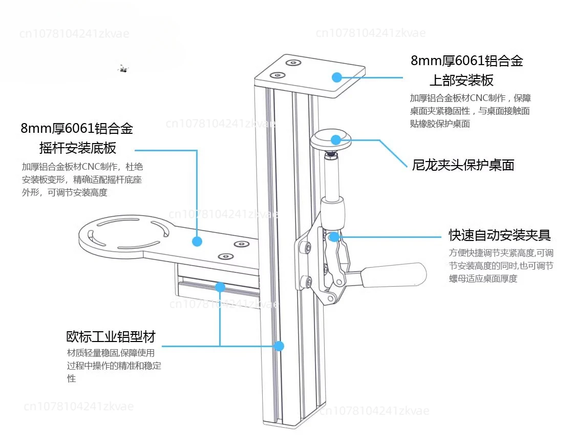X56 Vkb Saitek Evo Desktop Mounting Bracket Key Mouse Tray