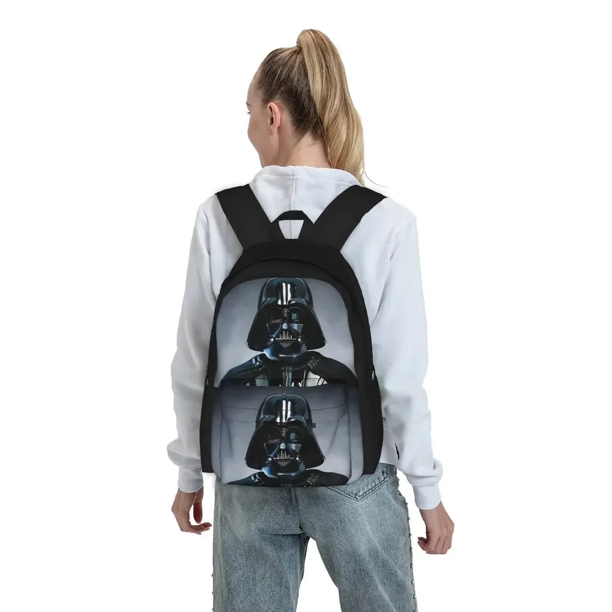 The Darth Face Backpacks Boys Girls Bookbag Children School Bags Cartoon Kids Rucksack Laptop Rucksack Shoulder Bag