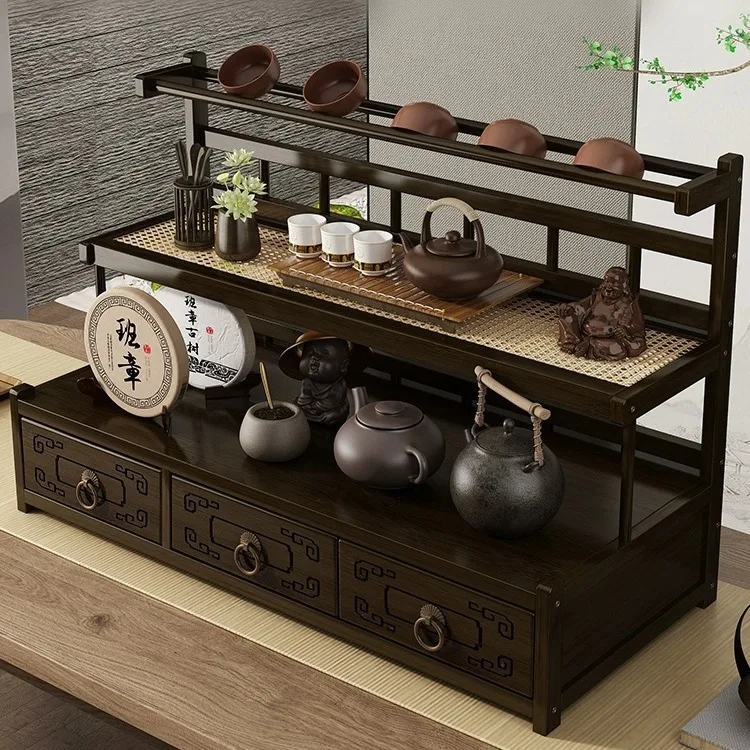 Table Bogu Rack Tea Set Shelf Office Creative Teacup Storage Rack Zisha Pot Rack Teapot Shelf