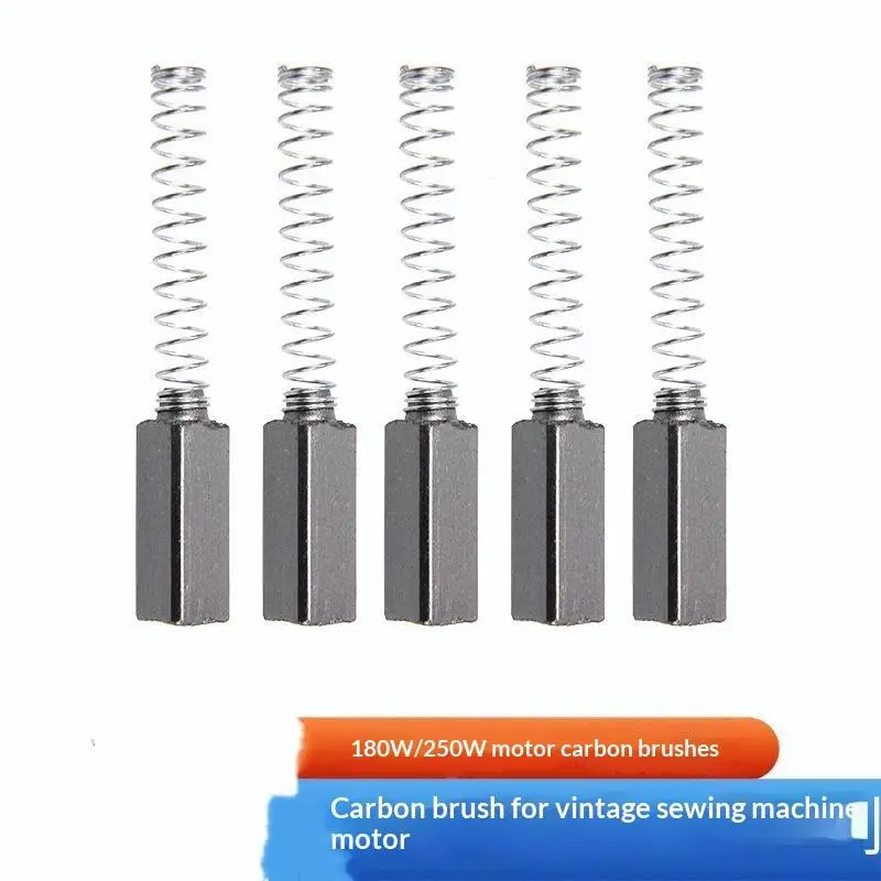 10Pcs Premium 180/250W Sewing Machine Overlock Machine Carbon Brush Replacements