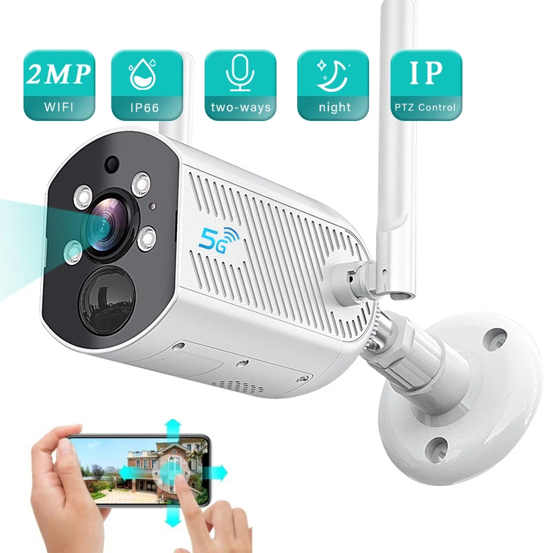 Top 5G Wifi Surveillance Camera HD 1080P Security Protection Automatic Tracking Outdoor Night Vision IP Camera Video