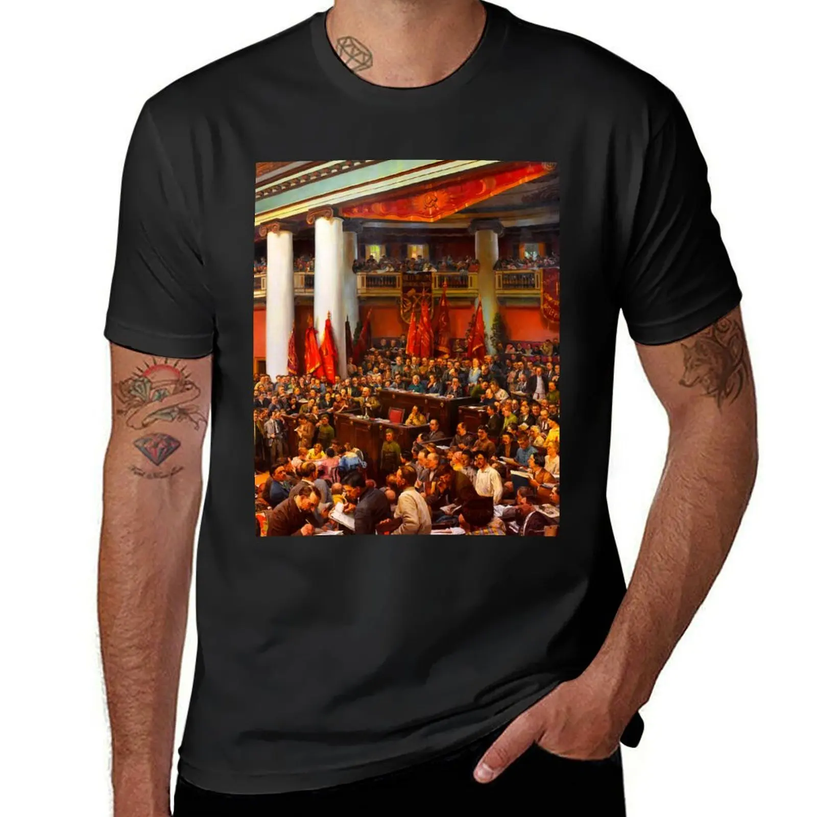

Second Congress of the Comintern T-Shirt boys whites tees t shirts for men cotton