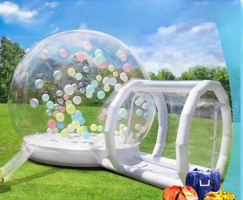 Inflatable Bubble Bounce House Tent Inflatable Balloon Houses with PVC Waterproof Transparent Camping Dome