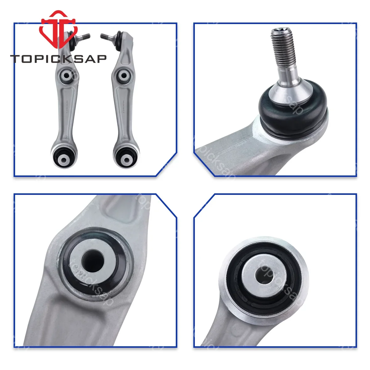 TOPICKSAP 2Pcs Front Lower Rearward Control Arm L/R Kit for Tesla Model S/X 2012-2021 Suspension 1027351-00-C