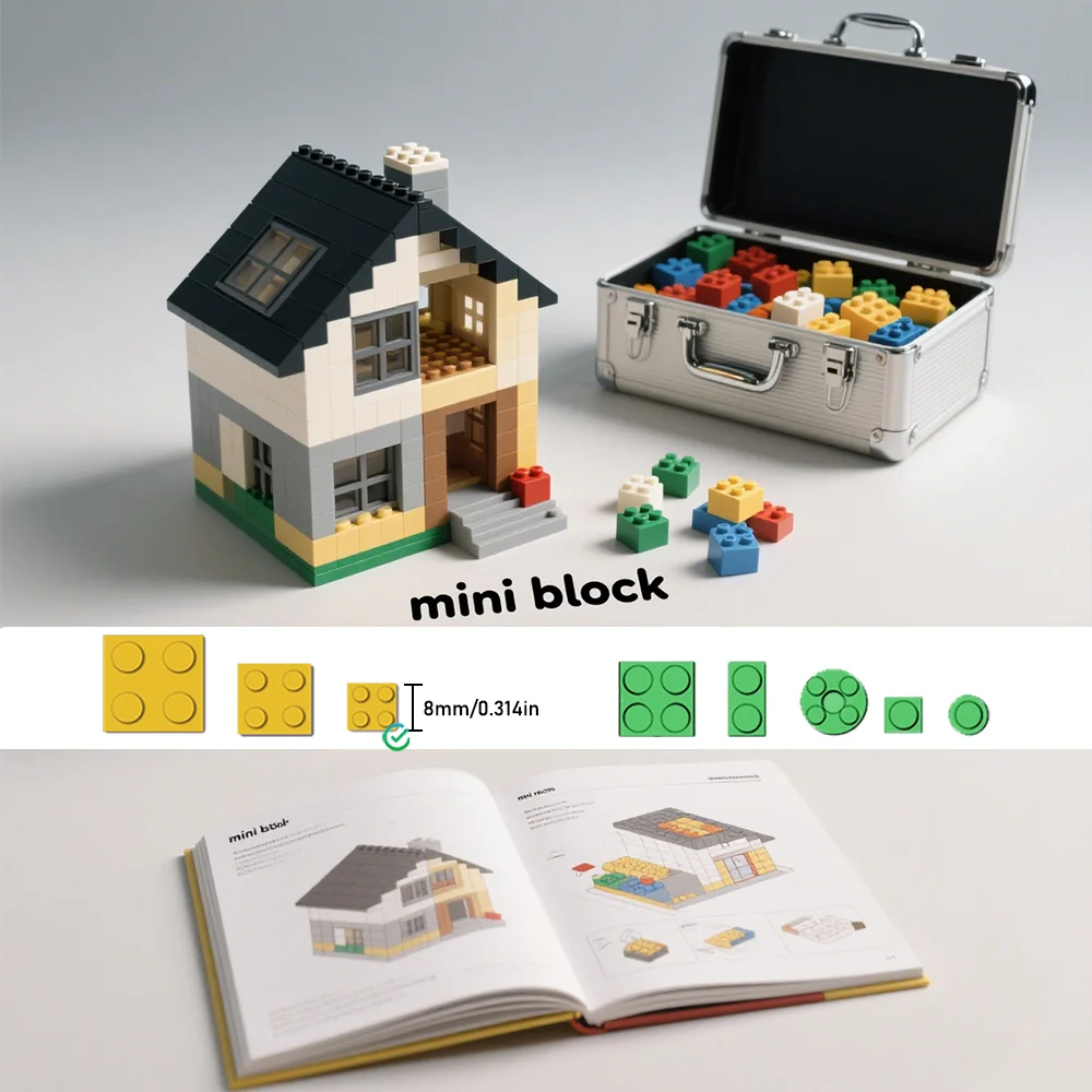 Random blind box of building block toys, unlock the little surprises of assembly and take care of the fun time
