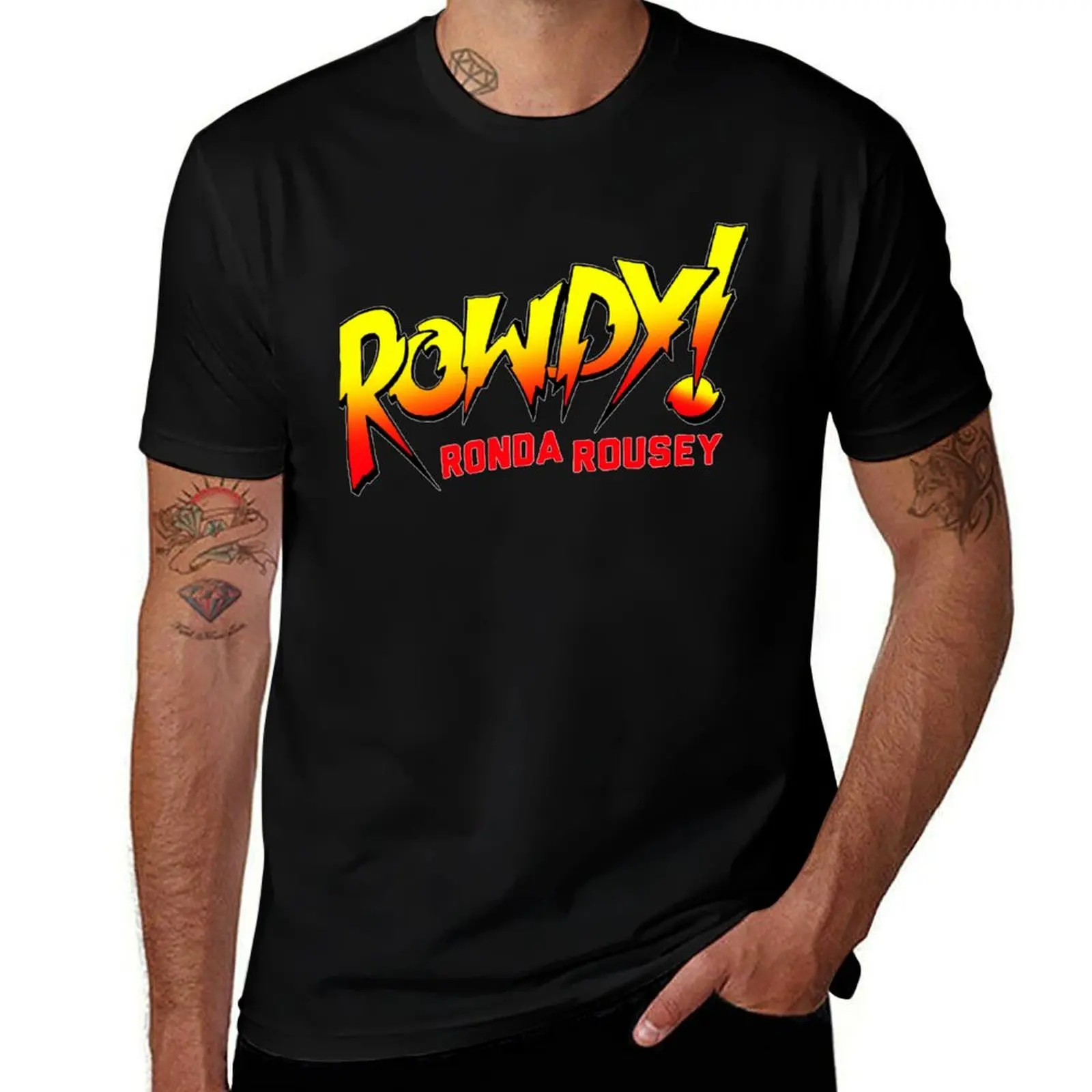 Ronda Rousey Merch Rowdy Ronda Rousey Shirt Classic T Shirt T-Shirt man t shirt summer funny t shirts man T-shirt
