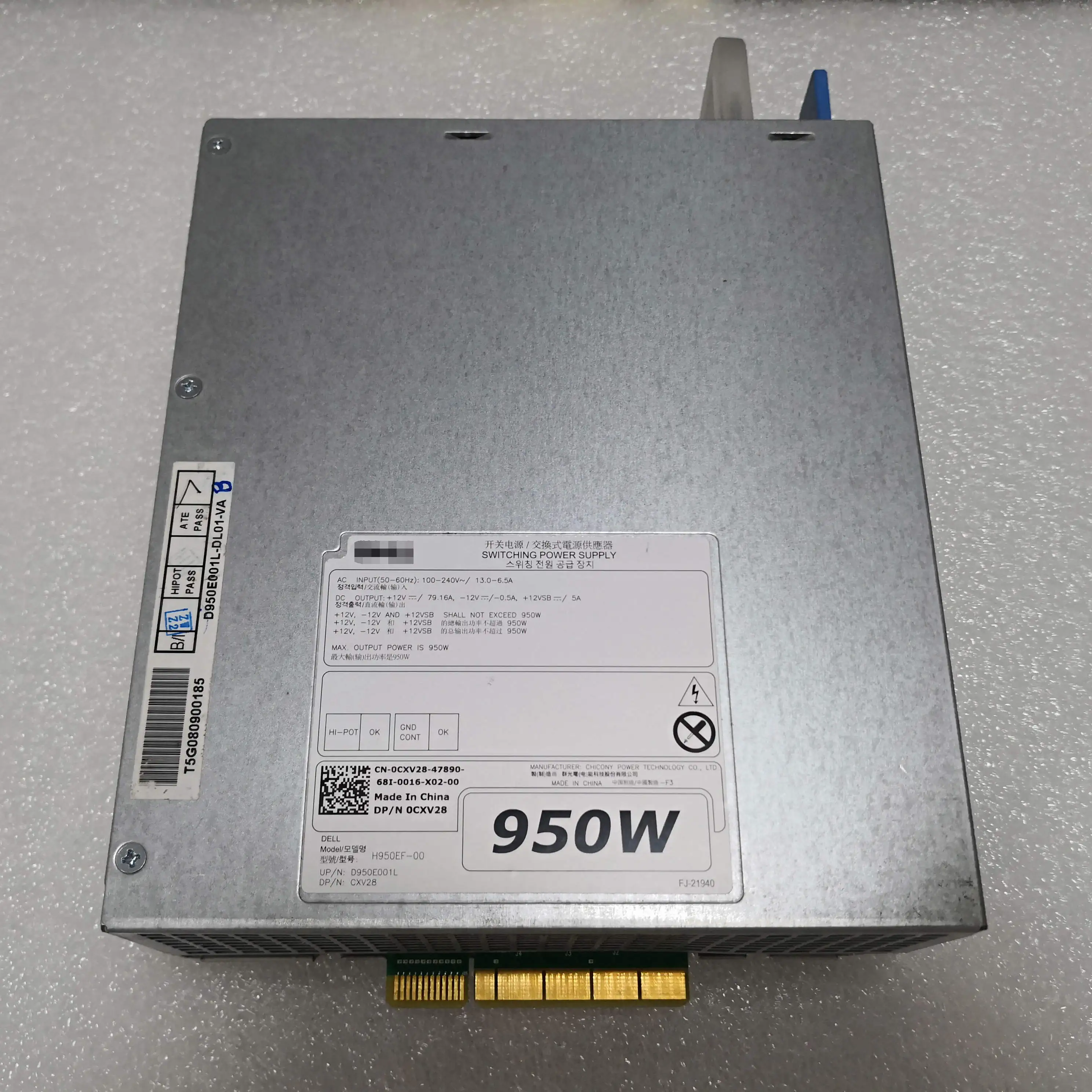 H950EF-00 for Dell T5820 T7820 T7920 950W workstation power supply