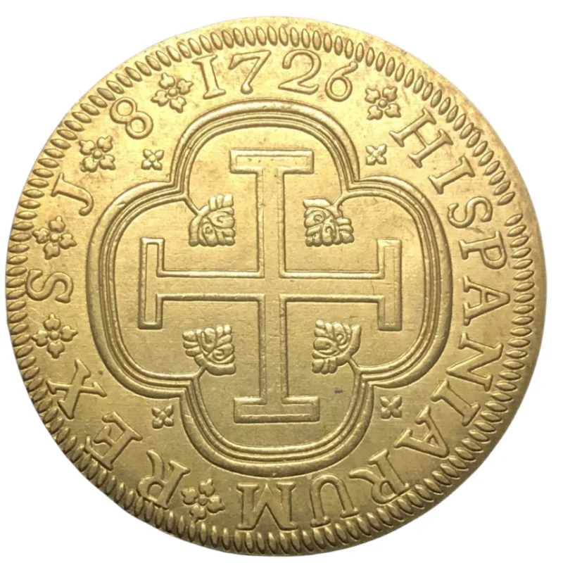 1726 Spain 8 Escudos - Felipe V Gold Copy Coin