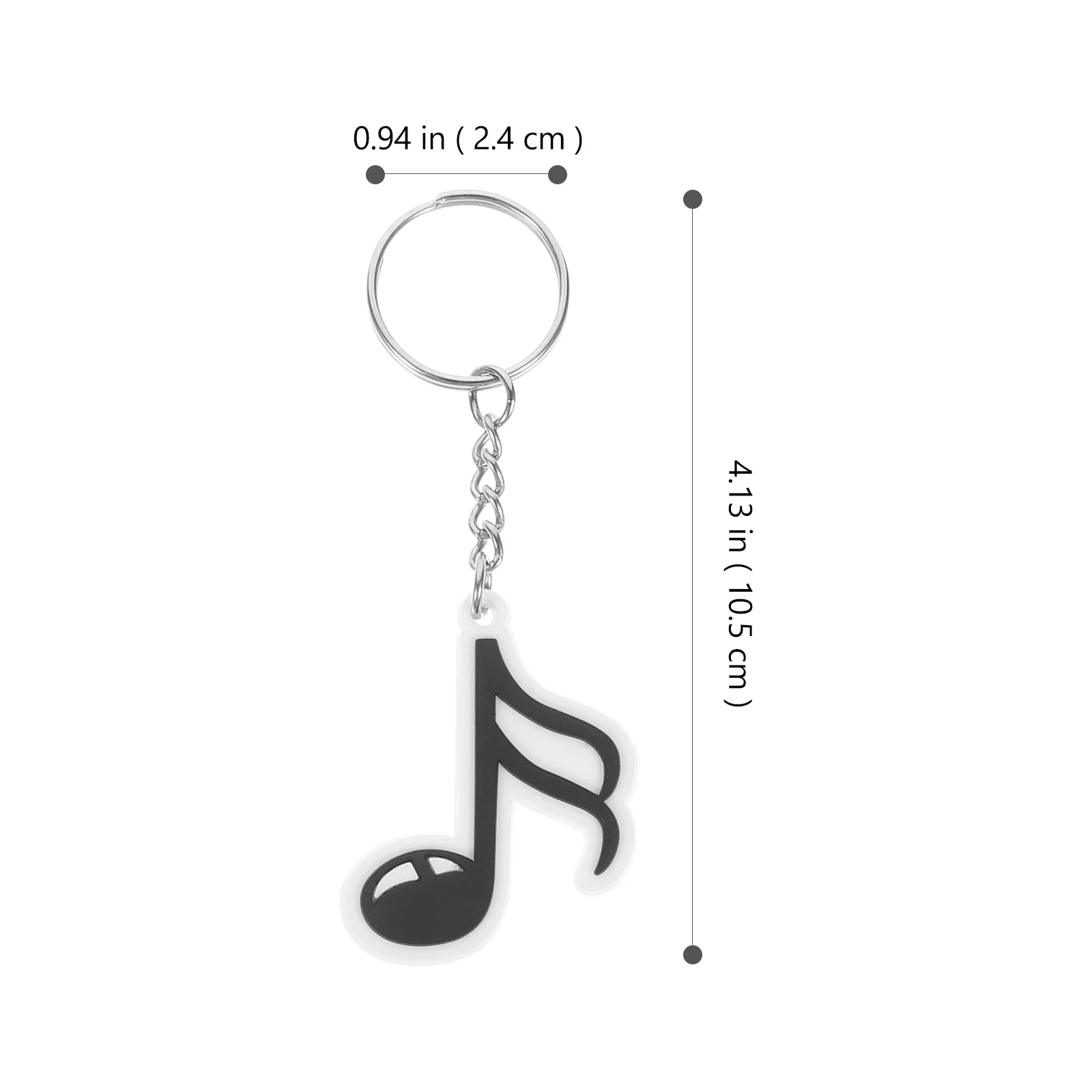 

20pcs Music Themed Keychain Musical Note Key Chains For Keys Bag Decoration Pvc Key Pendants Handbag Hanging Charms