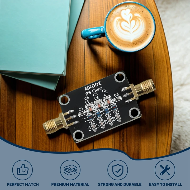 B04B-Bandstop Filter Module 88-108MHZ FM Band Stop Filter 70-120Mhz For Ham Radio Amplifier Anti-FM Interference