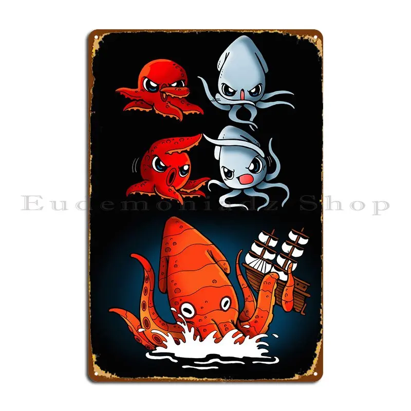 Kraken Fusion Metal Sign Pub Home Custom Create Wall Plaque Tin Sign Poster