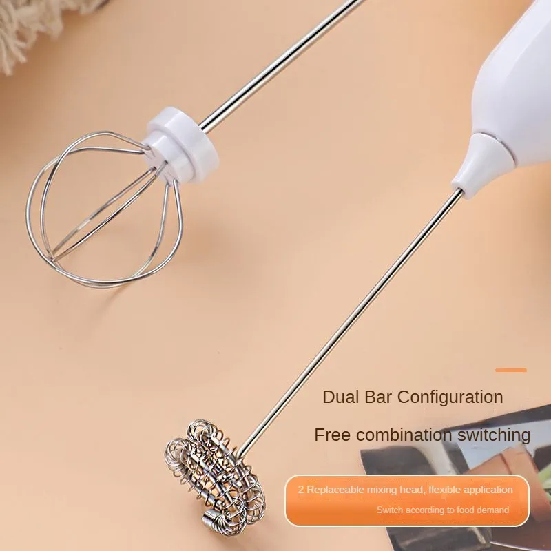 전기 달걀 거품기, 우유 거품기, 충전식 휴대용 3단 음료, 잼, 커피 머신, 가정용 주방 반죽 믹서
