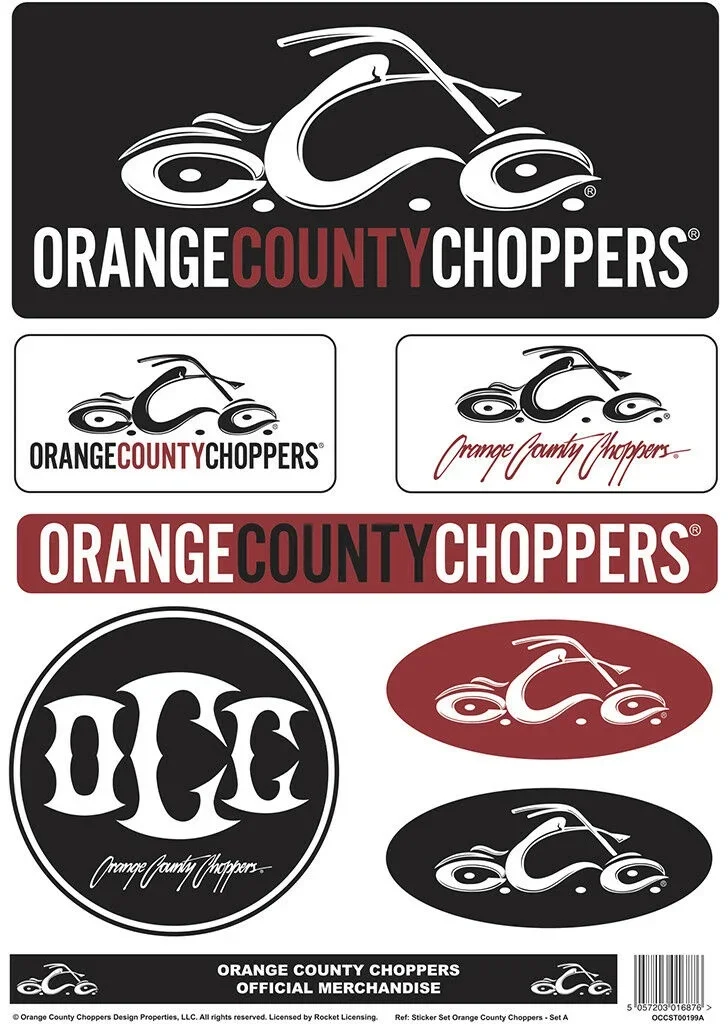 

For 1Set Orange County Choppers Sticker Set Official Merchandise