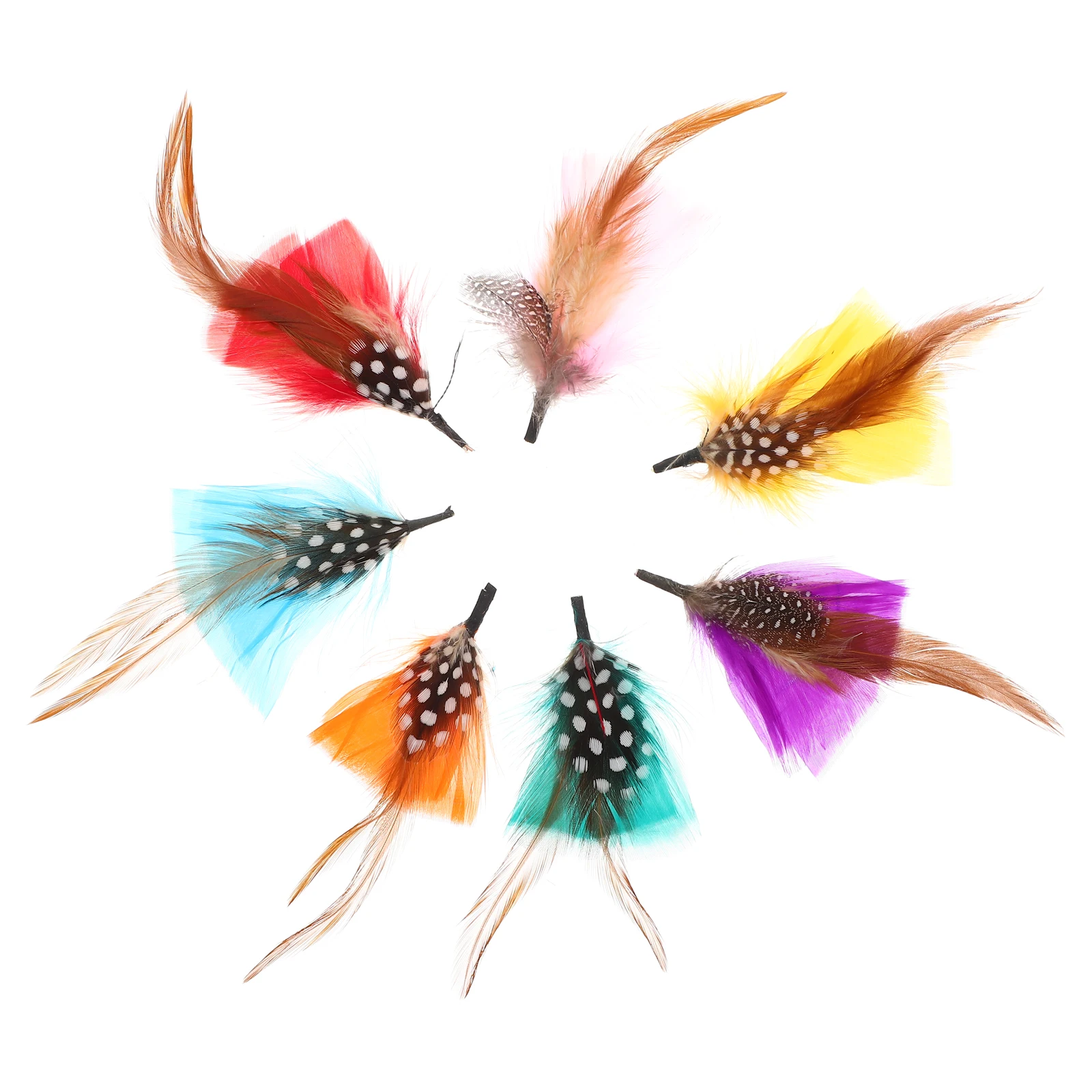 

14pcs Plume Decorative Accessories Colorful Hat Ornaments Party Home Decoration Clothing Brooch Background Photography Props