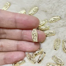 30 Pieces Religious Our Lady Guadalupe Virgencita Charm Gold Plated Virgin Mary Bracelets Connector Making Accessories