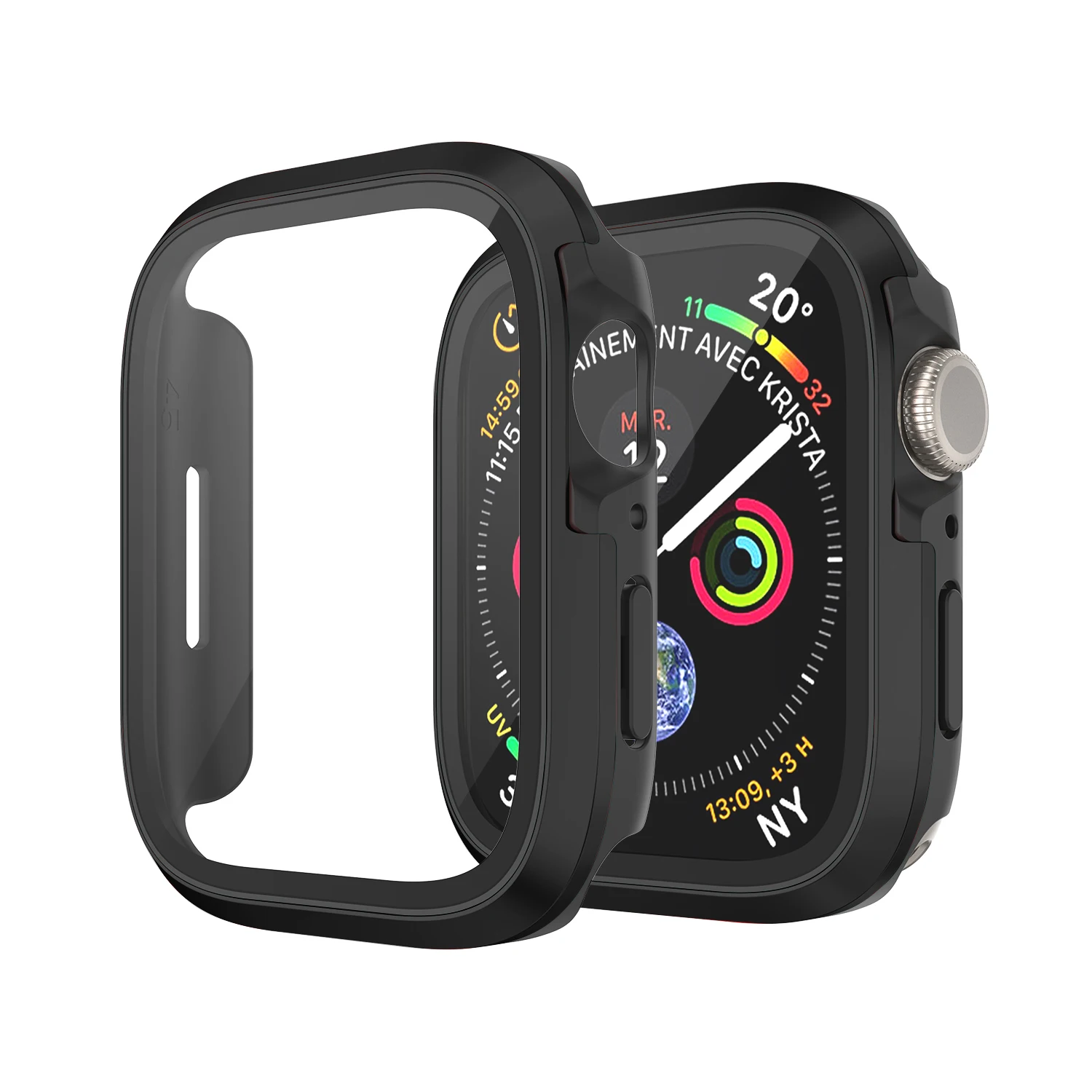 

Защитное стекло и металл для Apple Watch Ultra 49 мм, аксессуары для защиты бампера из закаленного стекла iwatch series 8 7 se 45 мм 41 мм 44 мм 40 мм, чехол