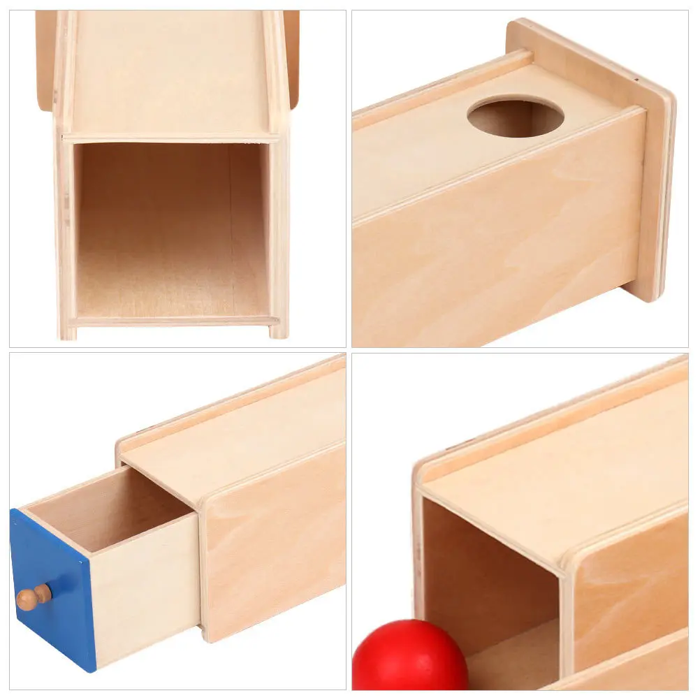 

1Set Sensory Educational Wooden Imbucare Box Infant Brain Development Box Sensory Toy