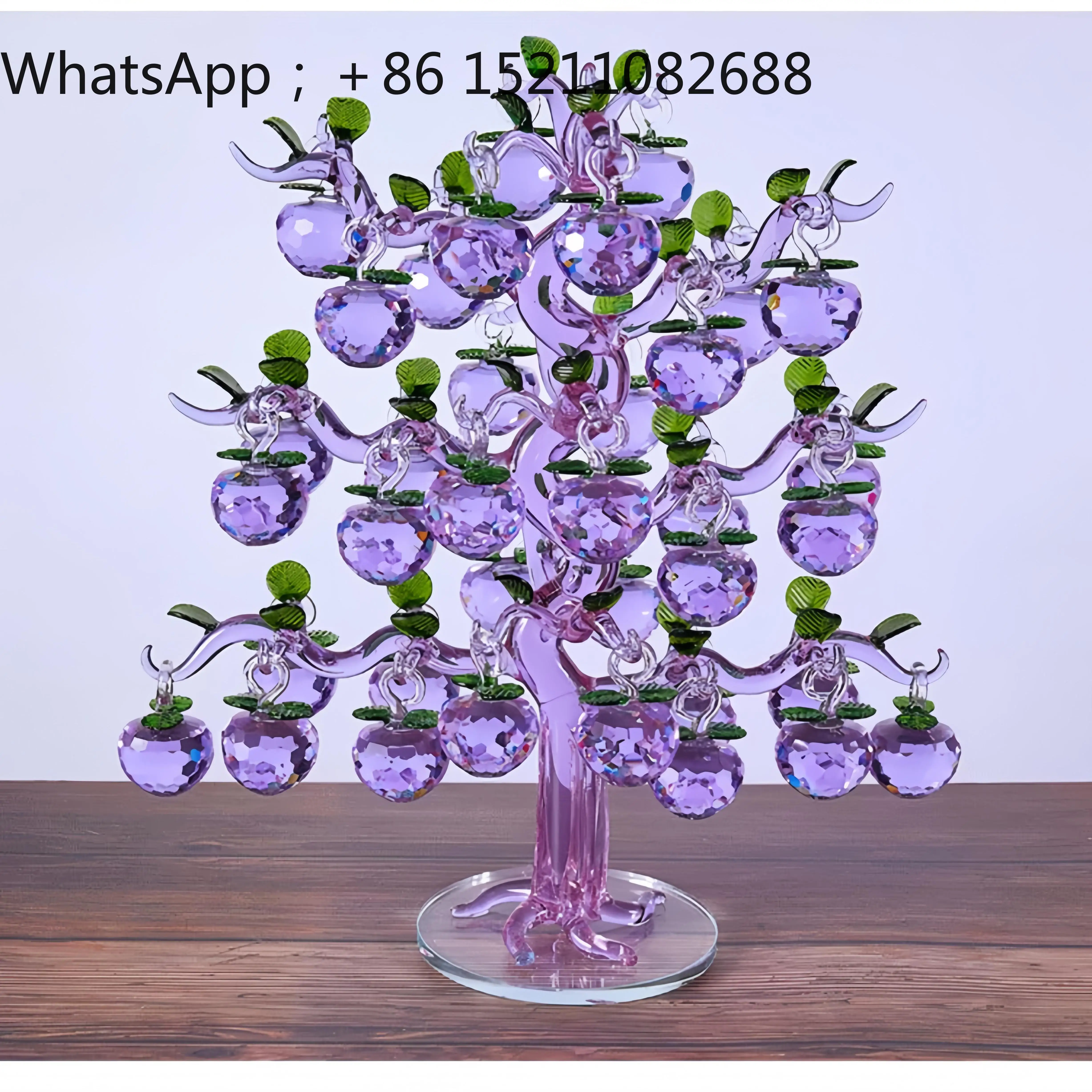 LLY crystal apple tree housewarming new home lucky cash cow living room ornament Christmas Eve Christmas gift