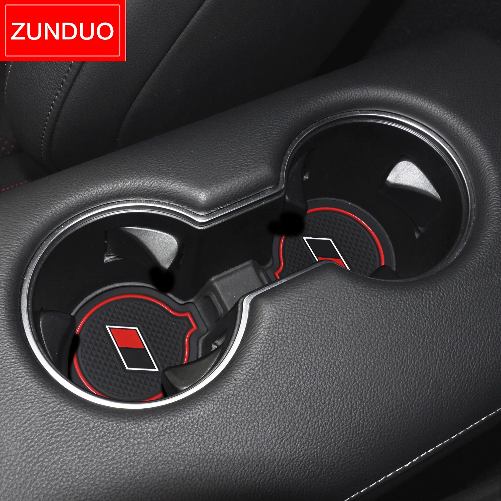 ZUNDUO Gate Slot Cup Mat for Toyota GR Supra 2021 2022 Anti-Slip Door Pad Accessories Non-Slip Mats Rubber Coaster Cushion