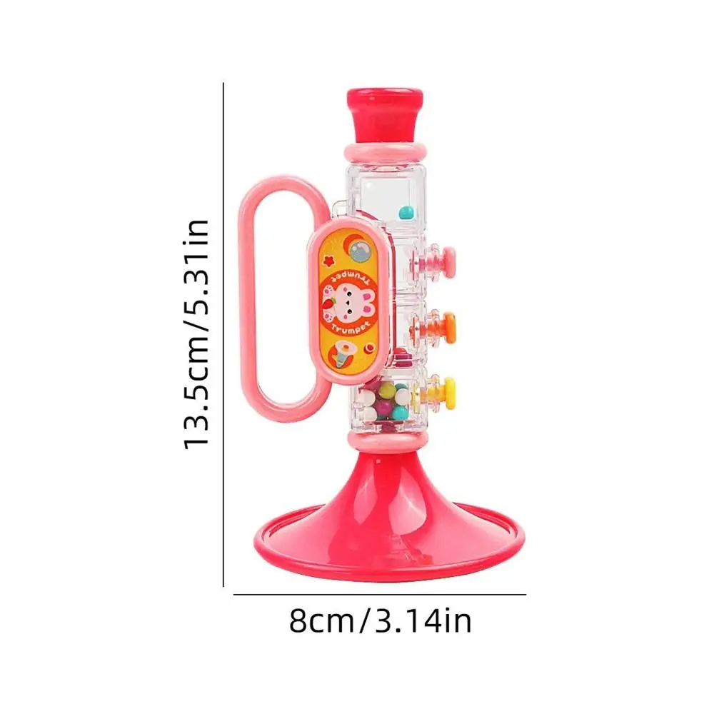 Mini trompeta de aprendizaje temprano con cuerda colgante, mejora del habla, silbato que cambia de voz, cuerno de conejo de dibujos animados, juguetes de regalo